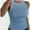 Blue, variant on Women’s Basic Crew High Neck Sleeveless Casual Tank Top Ribbed Soft Tank Top