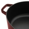 thumbnail image 4 of Staub Cast Iron 6.25-qt Shallow Oval Dutch Oven - Grenadine, 4 of 7