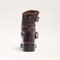 thumbnail image 5 of Sam Edelman Women's Dark Brown Leather Lulah Moto Boot 6M, 5 of 6