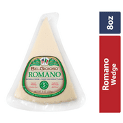 BelGioioso Romano Cheese Wedge, Specialty Hard Cheese, 8 oz Refrigerated Plastic Packet