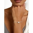 thumbnail image 3 of Silvora Initial K Bracelet Women Sterling Silver Letter Silver Heart Bracelets for Sister Friends, 3 of 8