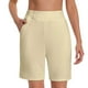 thumbnail image 5 of WILLBEST Pantalones Capri Casuales para Mujer, de Verano, Elásticos, Hasta La Rodilla, para Entrenamiento, Yoga, Informales, con Cintura Elástica, con Bolsillos, 143 Grande, 5 of 5