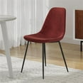 thumbnail image 5 of Pemberly Row Performance Velvet Side Chairs (Set of 2) in Red, 5 of 7