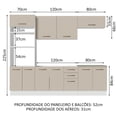 thumbnail image 3 of Cocina Integral 270cm Blanco/Crema Agata MADESA 01, 3 of 5