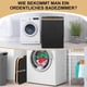 thumbnail image 4 of Laundry Basket with Lid, Black Laundry Basket with Removable Laundry Bag - Laundry Sorter for Bathroom & Bedroom, 4 of 5