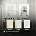 FTL 32"x24" LED Bathroom mirror Frontlit and Backlit,LED Vanity Mirror