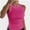 Hotpink, variant on Women’s Basic Crew High Neck Sleeveless Casual Tank Top Ribbed Soft Tank Top