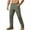 03# Army Green, variant on Men's Cargo Pants 4-Way Stretch Lightweight Hiking Work Pants Elastic Waist Zip Pocket Utility Trousers M-4XL