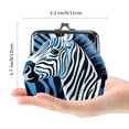 thumbnail image 2 of Zebra Premium Microfiber Coin Purse with Zinc Alloy Jaws - Stylish & Compact Travel Wallet for Coins - 4.3x4.7 in/11x12 cm - Ideal for on-the-go Organization & Easy Access - Durable & Versatile, 2 of 7