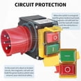 thumbnail image 3 of good Applicable 3 Phase 400V Emergency Stop Switch with 80cm Cable - Safety Switch - Safety Switch - Safety Switch - Emergency Switch, 3 of 5