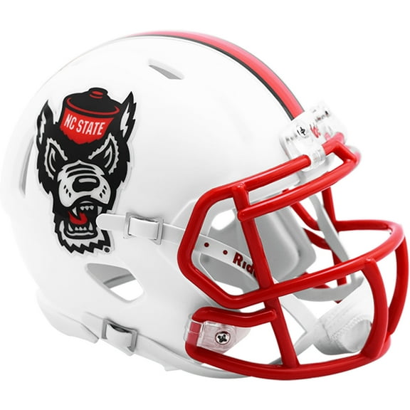 North Carolina State Wolfpack Tuffy White Riddell NCAA Speed Mini Helmet