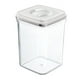 thumbnail image 2 of Recipiente hermético para almacenar alimentos, envase de plástico transparente de cereales de una pieza con tapa fácil de cerrar para organizar la despensa, sin BPA, 1950 ml, 2 of 5