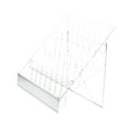 thumbnail image 4 of Mostrador de exhibición de CD de mesa, estructura de alambre para firma de libros, oficina de galería, metal. blanco, 4 of 9
