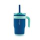 thumbnail image 1 of REDUCE Vaso para niños Coldee de 14 onzas con tapa y pajita - Taza de viaje aislada Coldee - Acero inoxidable a prueba de derrames, a prueba de sudor, sin BPA - Incluye asa, pajita de silicona reutili, 1 of 5