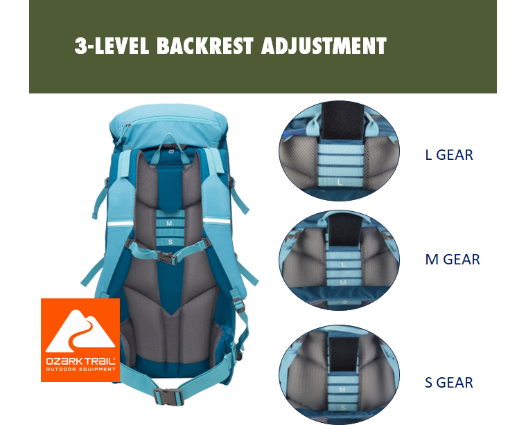 Ozark Trail 50L Adult Hiking Backpack, Water-Resistant photo 7