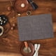 thumbnail image 1 of Mantel Individual de cuero PU, tapete de mesa antideslizante, fácil de limpiar, decoración de mesa de comedor, tapete para mesa de comedor, hogar, Negro, 1 of 8