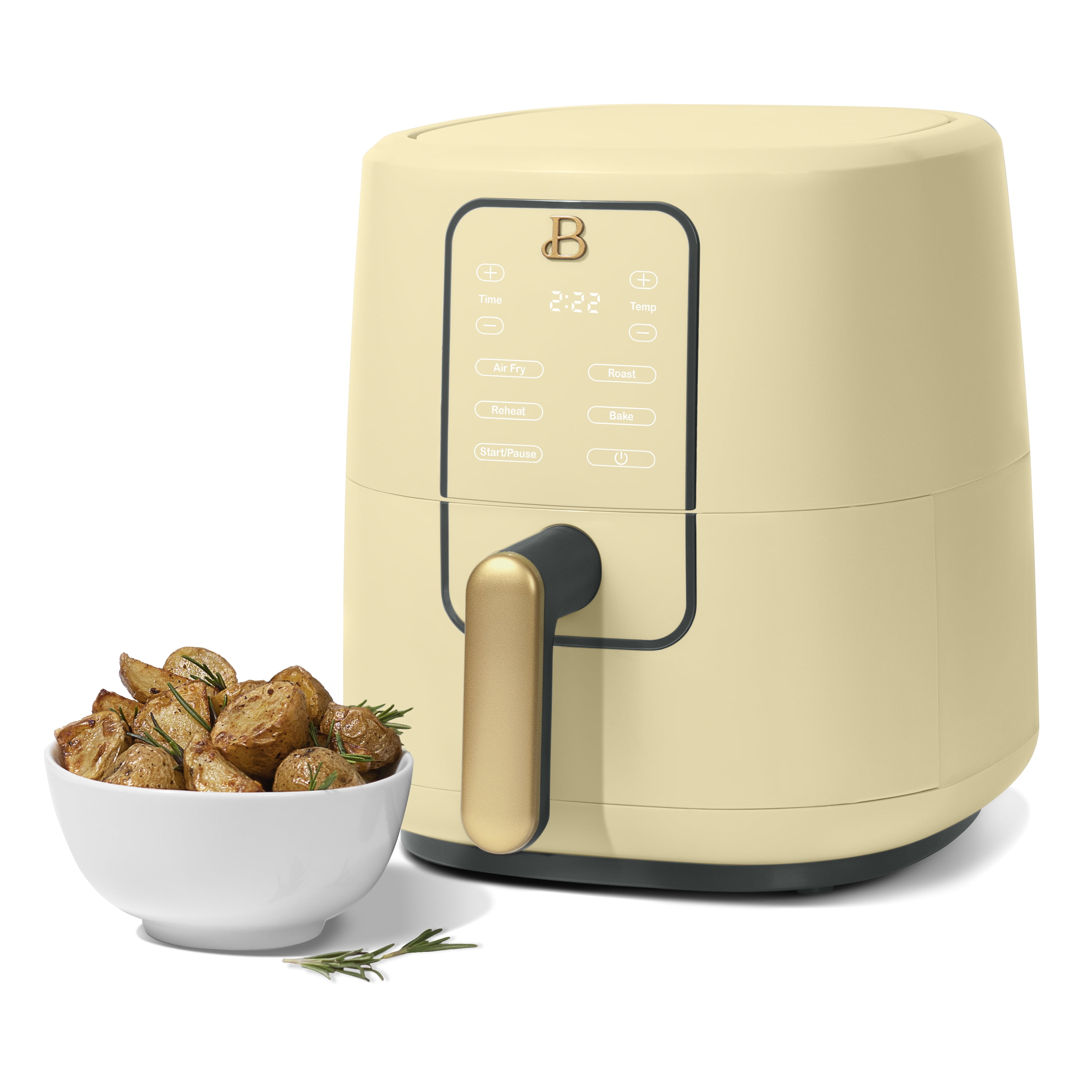Beautiful 3 Qt Air Fryer with TurboCrisp Technology, EverGood™, Buttercream by Drew Barrymore