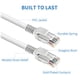 thumbnail image 2 of CENTROPOWER Cables Cable de conexión de red Ethernet Cat5e, cable de Internet blanco de 100 pies para módem, enrutador, PC, consolas de TV, Internet de alta velocidad, 2 of 5