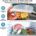 thumbnail image 5 of 12 Pack of Various Sizes BPA-free Silicone Stretch Lids Reusable Container Lids Food Covers, Flexible to Fit Multi-Shapes of Containers, Microwave & Dishwasher Use Safe, 5 of 5