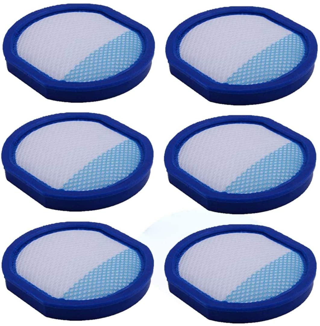 6Pack Replacement Cordless Vacuum Filter Compatible with Hoover React Whole Home & Fusion Max Cordless fits BH53200 BH53210 BH53220 BH53230pc BH53100 BH53110 BH53120 Part Number 440011434