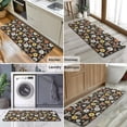 thumbnail image 6 of Black Highland Cow Flower Pattern Kitchen Rug Mat,Kitchen Runner Rugs Non Skid Washable,Decorative Kitchen Floor Mats for Kitchen,Sink,Laundry,17"x47.2", 6 of 7