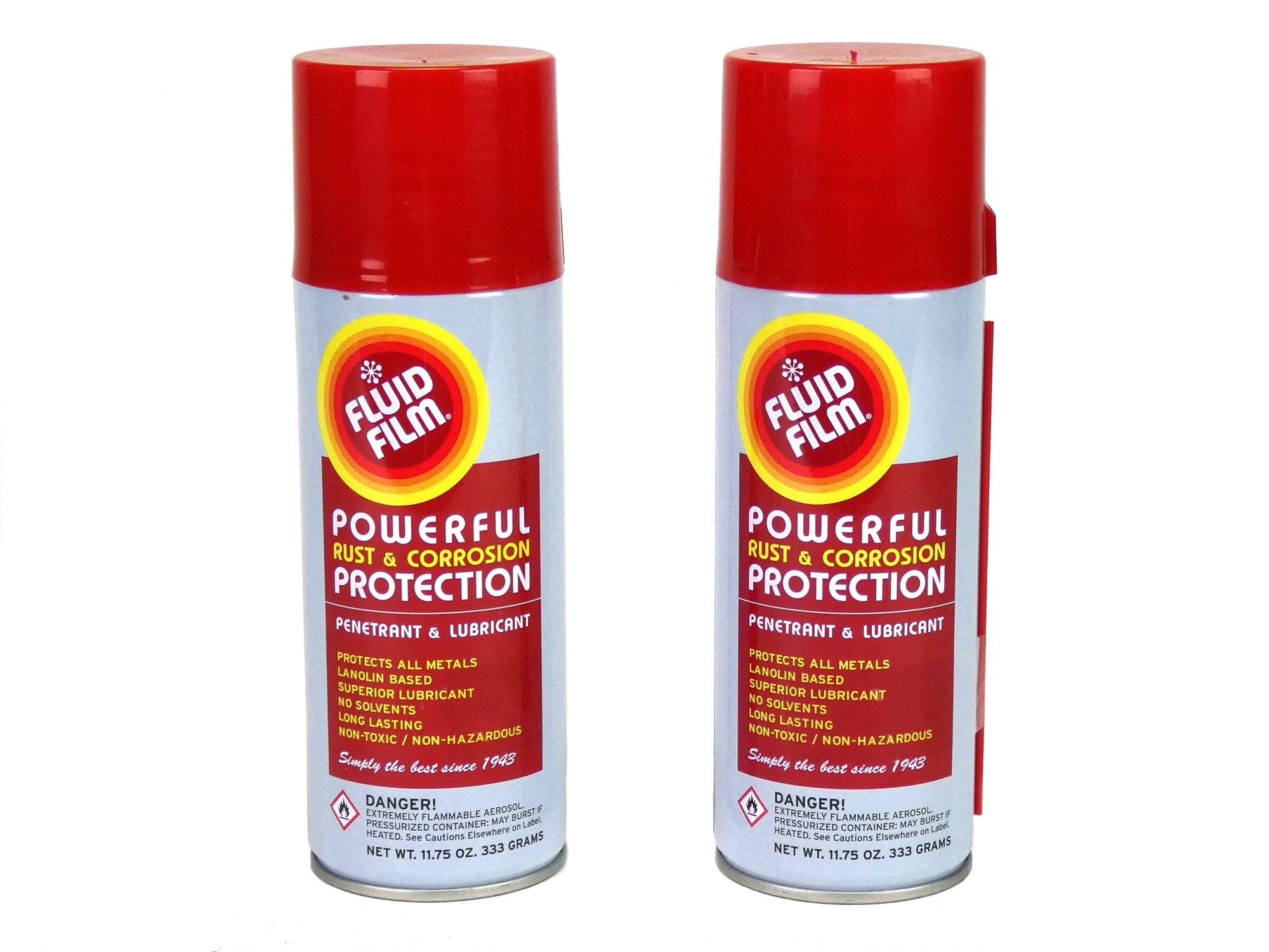 2 Pack Fluid Film Rust Corrosion Protection Aerosol Can 11.75 oz 11 3/4