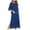 Blue, variant on Giftesty Womens Homewear Clothes Women's Zip-up Pajamas Loungewear with Pocket