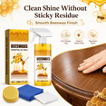 thumbnail image 5 of Natural Beeswax Wood Polish Spray, 120ML Wood Furniture Polish & Restorer for Cabinets, Tables, Chairs and Hardwood Floors, Spray & Wipe Shine, Helps Reduce Minor Scuffs, Non-Greasy Wood Care, 5 of 6