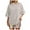 c-Khaki, variant on 2025 Women Home Casual Mock Neck Long Sleeve Tops for Women Striped Pattern Round Neck Women Turtle Neck Long Sleeve Shirts Short Sleeved Pullover Color Basics Women Block T Shirt Top