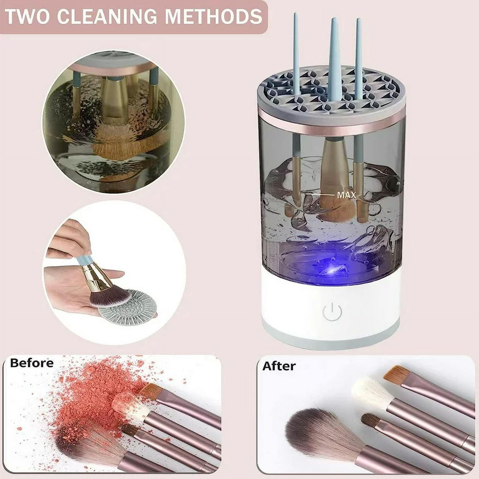 CHUSE Makeup Brush Cleaner and Dryer Machine (Black)