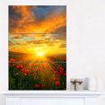thumbnail image 1 of Bright New Day over Poppy Fields - Impression sur Toile Florale, 1 of 3