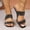 Black, variant on Women's Rhinestone Slide Sandals Transparent Block Heel Non-Slip Comfortable Summer Party Silver 6