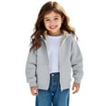 thumbnail image 4 of KAUOD Kids Fleece Lined Hoodies Winter Padded Fuzzy Warm Hooded Jackets Youth Boys Zip up Windproof Long Sleeve Outwear, 4 of 8