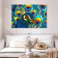 thumbnail image 2 of Elephant Stock Insane Peacock Wall Art - Horizontal Canvas Wall Art - Living Room Wall Decor - Animal Canvas - Turquoise And Teal Decor By Daniel Jean-baptiste - 48" x 32", 2 of 8