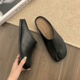 thumbnail image 3 of Bailamos Women Tabi Ninja Slip On Flats Split Toe Slippers Round Toe Shallow Lazy Slip On Boat Mules Shoes Soft Loafers Mujer, 3 of 5