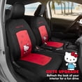 thumbnail image 5 of Hello Kitty Car Seat Covers & Floor Mats Full Set, Sanrio Auto Accessories | Universal fit car floor mats for SUVs and sedans with seat protectors, carpet floor mats and interior protection, 5 of 8
