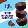 thumbnail image 4 of Little Bites Chocolate Fudge Brownies, 5 packs, Real Chocolate Mini Muffins, 9.75 oz Box, 4 of 17