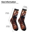 thumbnail image 2 of Honeii Red Panda Autumn Branches Print Children's Colorful Socks,Unisex Kids and Toddlers' Cushioned Sock,Kids Athletic Crew Socks,for Everyday Wear and Sports, 2 of 5