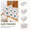 thumbnail image 2 of Yayeee Collapsible Cube Storage Bin with Lid Fabric Closet Decorative Basket with Handles, Flowers Geometric Pattern, 2 of 7