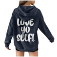 thumbnail image 5 of Gibobby Sudadera para mujer, Sudadera con capucha para mujer, Sudadera con capucha Graphic(Gris,CH), 5 of 5