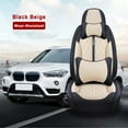 thumbnail image 5 of Maidao Seat Covers for Cars with Headrest Water Proof for MINI for Cooper Clubman 2007-2014 5 Seats with Backrest Black Beige, 5 of 5