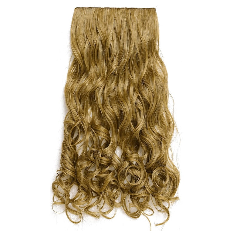 Full Head Clip in Hair #27/613 Synthetic Clip In Color 27/ 613 Hair | Blonde Highlight main image 4