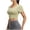 Green, variant on Women's Workout Crop Tops Criss Cross Back Short Sleeve Stretch Athletic Shirts Build in Bra Gym Yoga Sports Tops Purple S