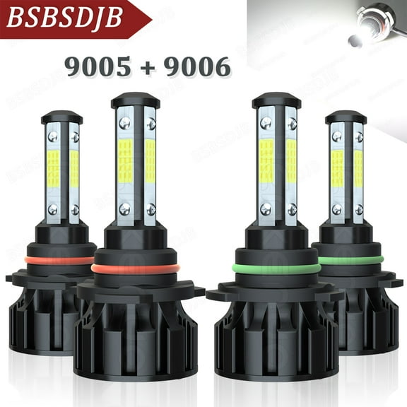 For Lexus IS300 2001-2005 4-Sides LED Headlight Bulbs High&Low Beam 6000K White