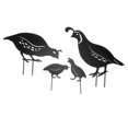 thumbnail image 1 of 4pcs Outdoor Quail Family Yard Decor Innovative Iron Art Hand Crafted Metal Quail Stake Statue for Outdoor Garden Yard, 1 of 5