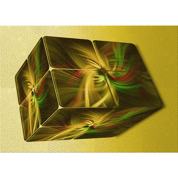 Ahgly Company Indoor Rectangle Patterned Dark Bronze Brown Area Rugs, 5' x 8'