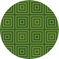 thumbnail image 1 of Ahgly Company Tapis d'Intérieur Ronds Lavables à la Machine, Style Transitionnel, Vert Pomme Vert, Tapis de Zone, 4 Pieds Rond, 1 of 7