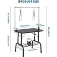 thumbnail image 3 of EDTara ExploreHorizon 36"/46" Professional Dog Grooming Table w/Adjustable Arms - 330Lb Static Capacity | Portable Grooming Station w/Nooses, Mesh Tray | for Small/Large Dogs, 3 of 7