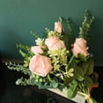 thumbnail image 2 of OUSITAID Silk Rose Flower Artificial Roses with Short Stems for DIY Wedding Bouquets Centerpieces Bridal Shower Party Home Decor, 2 of 12