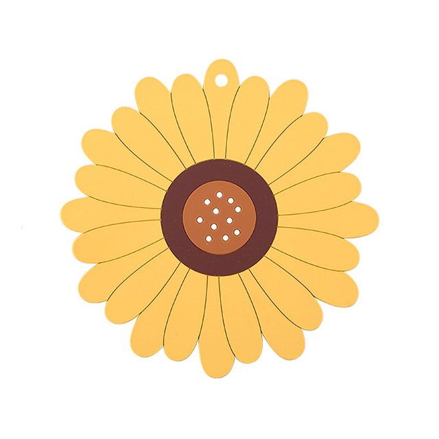 Under 10,Non-slip Sunflower Placemats, Heat Insulating, Soft, Durable, For Kitchen, Dining, Restaurant Use, 24x36 inches, Premium Material, Easy Clean, Restaurant Grade, Food Safe | Pvc, Yellow